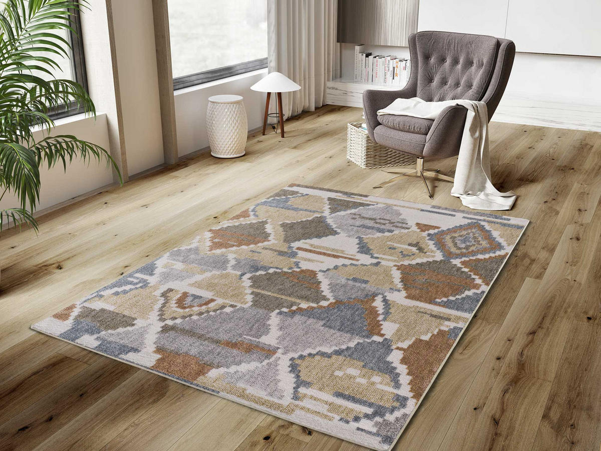WEBTEPPICH Mehrfarbig Picasso 80/150 cm - Multicolor, Naturmaterialien/Textil (80/150cm) - Atticgo