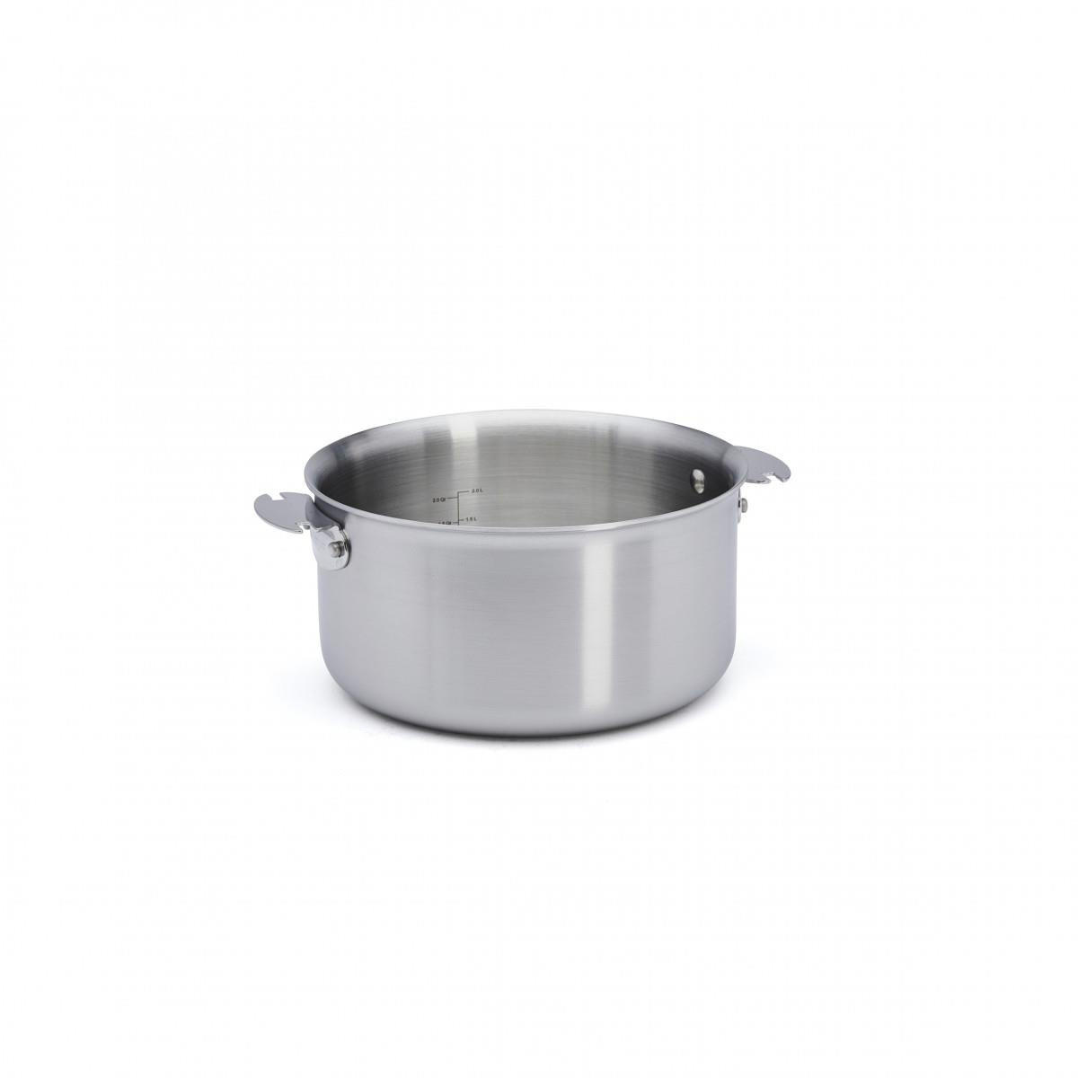 TOPF Loqy - Silberfarben, Metall (20cm) - De Buyer