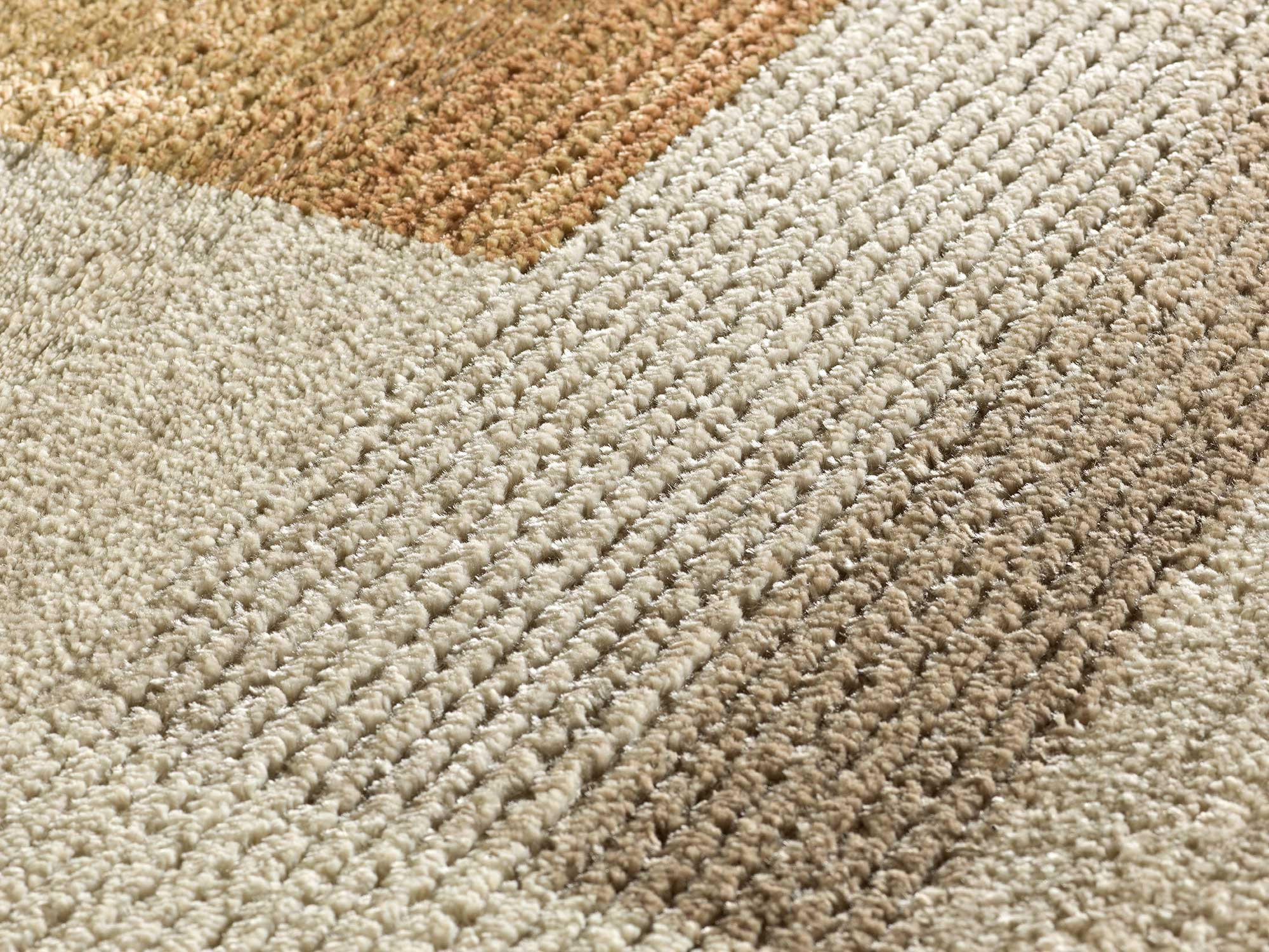 WEBTEPPICH Erdfarbe Melfi 160/230 cm - Hellbraun/Kupferfarben, Naturmaterialien/Textil (160/230cm) - Atticgo