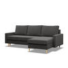 ECKSOFA Blank grau - Grau, Textil (223/140cm) - SIMKAM Furniture