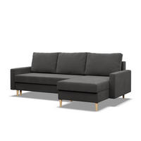 ECKSOFA Blank grau - Grau, Textil (223/140cm) - SIMKAM Furniture