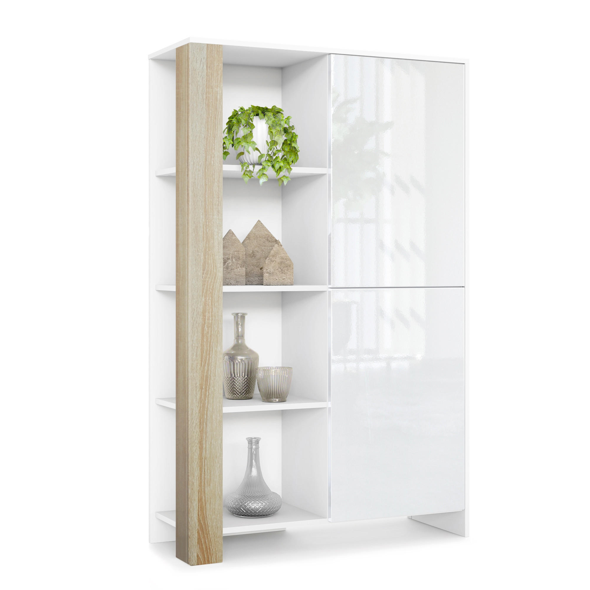 HIGHBOARD Canto Eiche sägerau - Eiche San Remo, Holzwerkstoff (95/151.5/36cm) - Vladon