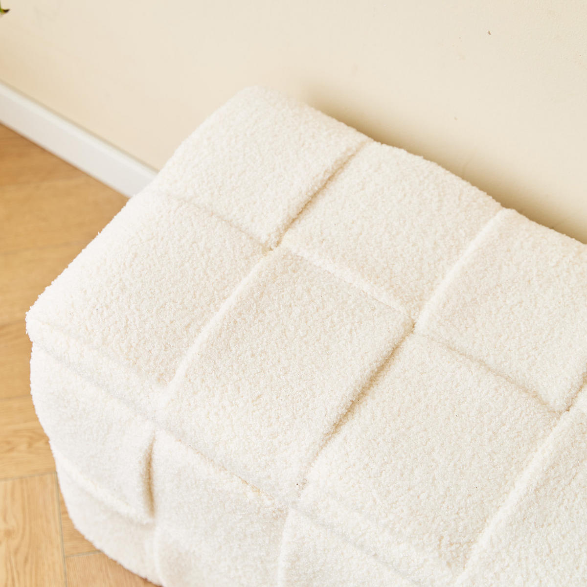 SITZBANK Wolle Weiß - Weiß, Textil (64/38/36cm) - Nordlys