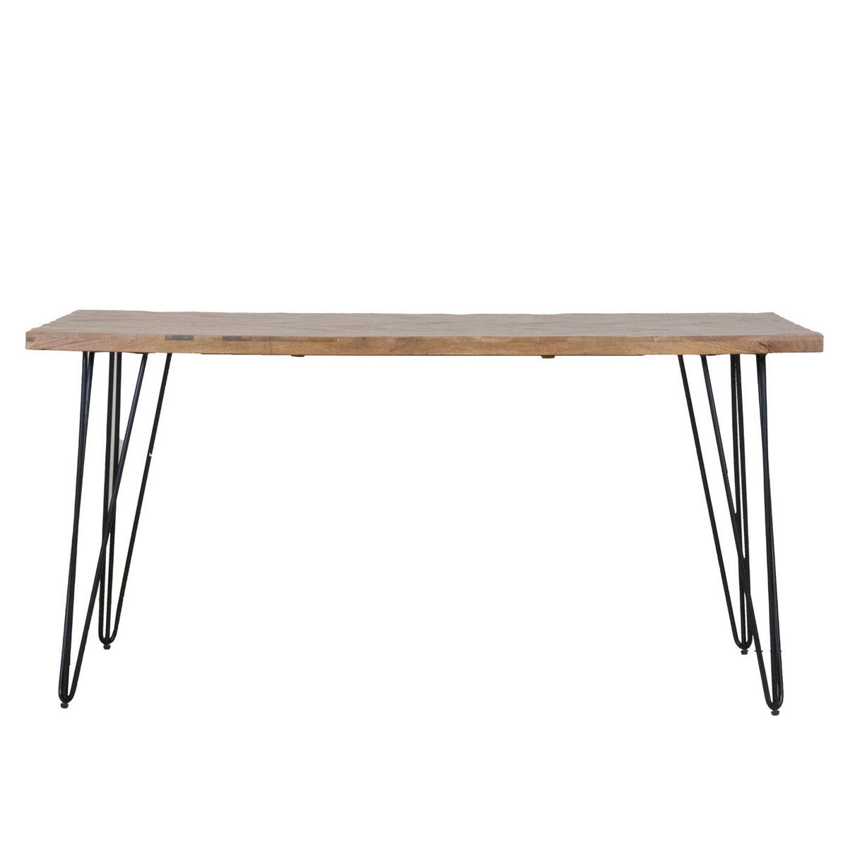 ESSTISCH mit Herringbone aus Mangoholz 200cm, natürlich - Braun, Holz (200/90/77cm) - Giga Meubel
