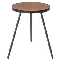 BEISTELLTISCH Tower schwarz 49/50/49 cm rund - Schwarz, Metall (49/49/50cm) - Yamazaki