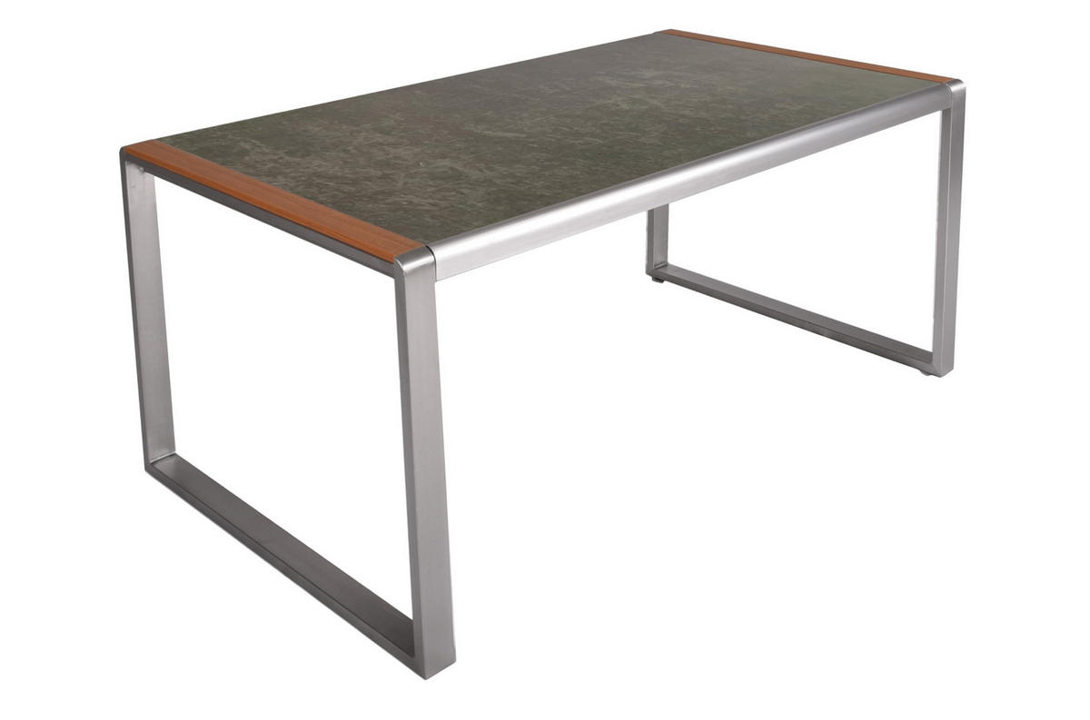 GARTENTISCH Erika Terrassentisch - Teakfarben, Kunststoff (160/90/74cm) - DELUKE