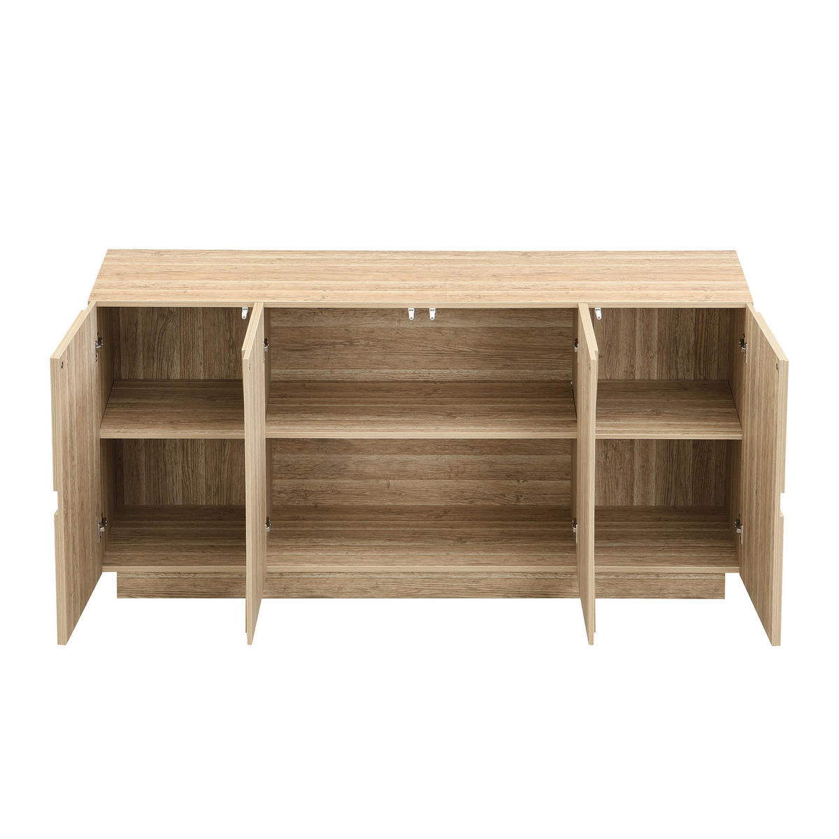 SIDEBOARD Holzoptik Regale Stauraum modern - Naturfarben, Holzwerkstoff (40/80/160cm) - FLIEKS