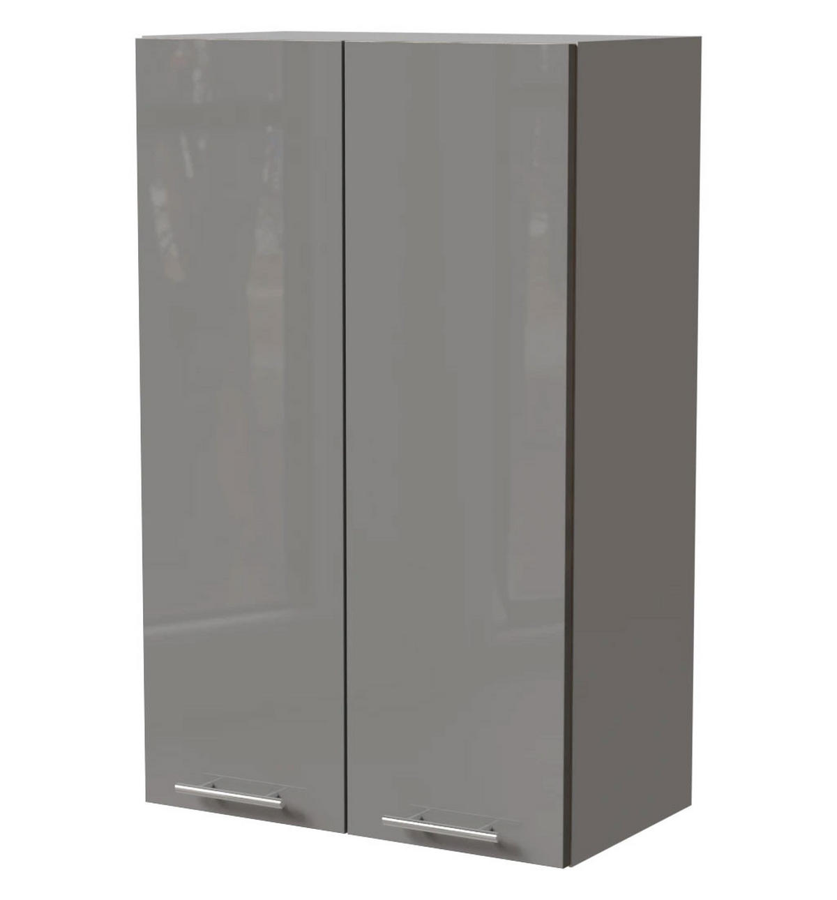 KÜCHENHÄNGESCHRANK Essen W4/60 Grau Hochglanz / Grau Matt 60 / 32,5 / 96cm - Grau, Holz/Holzwerkstoff (60/96/32.5cm) - Feldmann-Wohnen