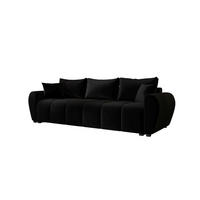 SOFA MOLISA mit Schlaffunktion ITAKA 15 mit Stauraum - Schwarz, Textil (86/82/246cm) - Bedante