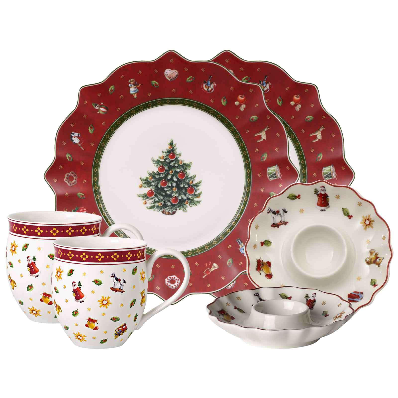 FRÜHSTÜCKS-SET Toy's Delight rot 6er Set - Rot, Keramik (1/1/1cm) - Villeroy & Boch