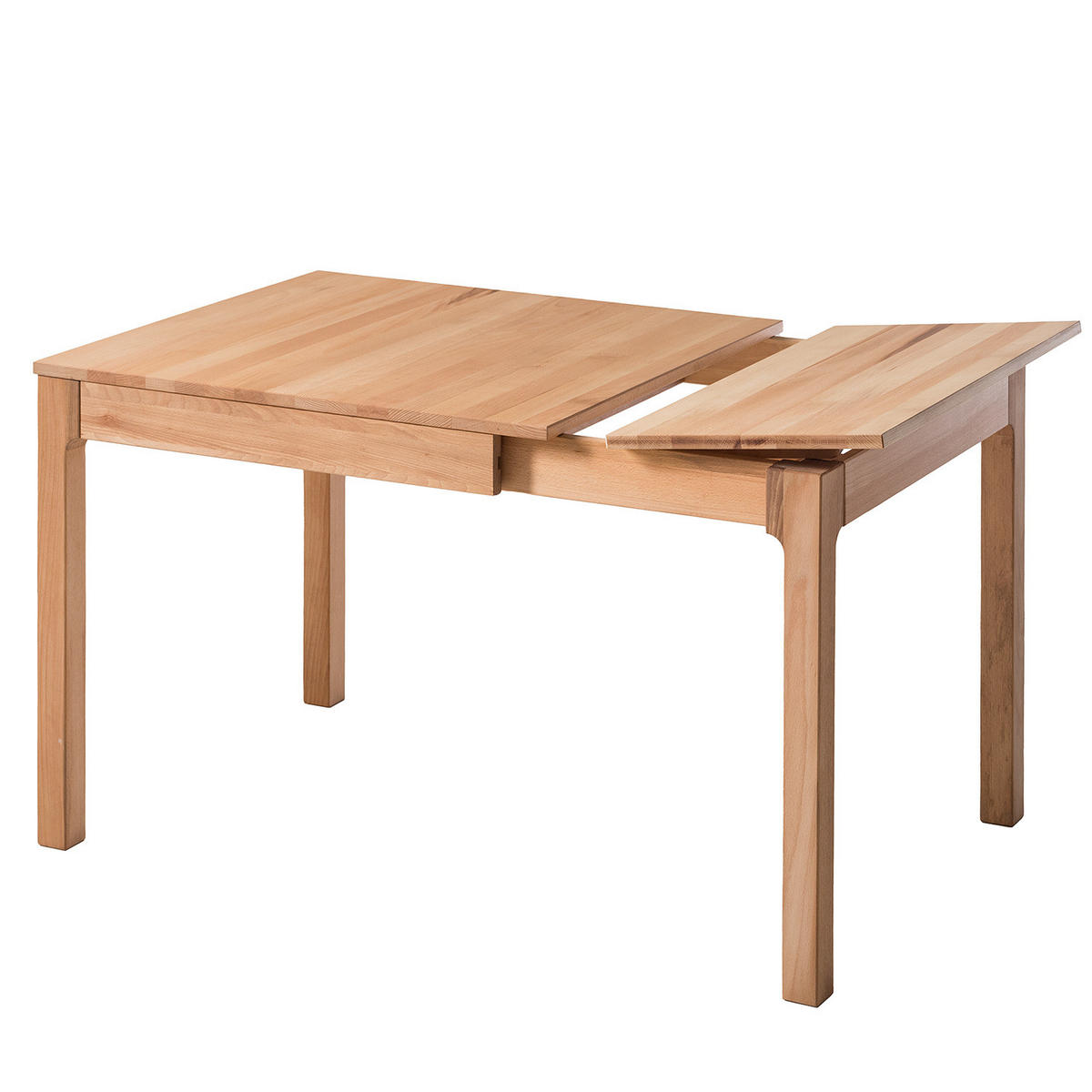 ESSTISCH - Massivholz - Buchefarben, Holz (85/80/75cm) - home24