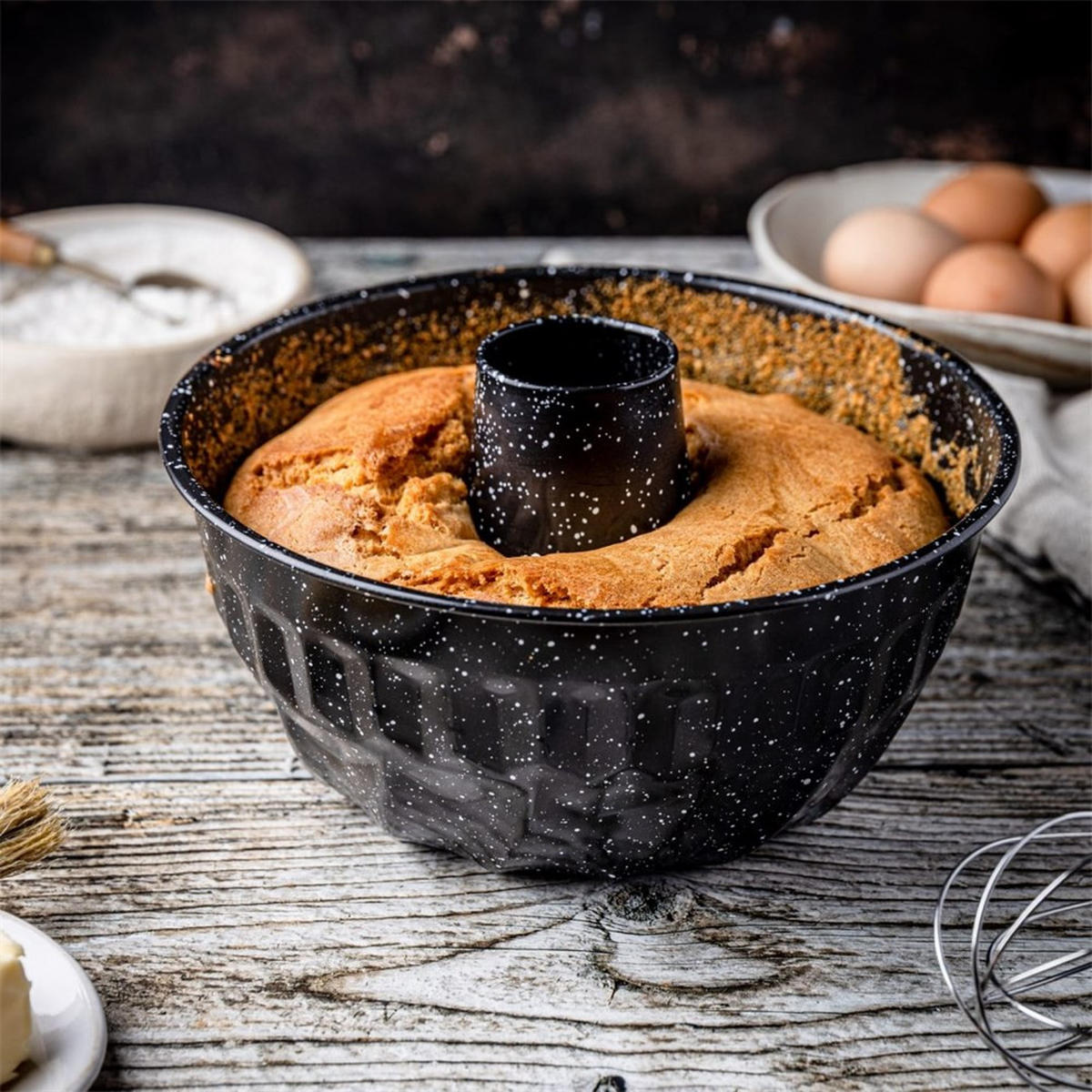 BACKFORM Schwarz 22/22/10 cm KB7839 - Schwarz, Metall (22/10/22cm) - Klausberg 