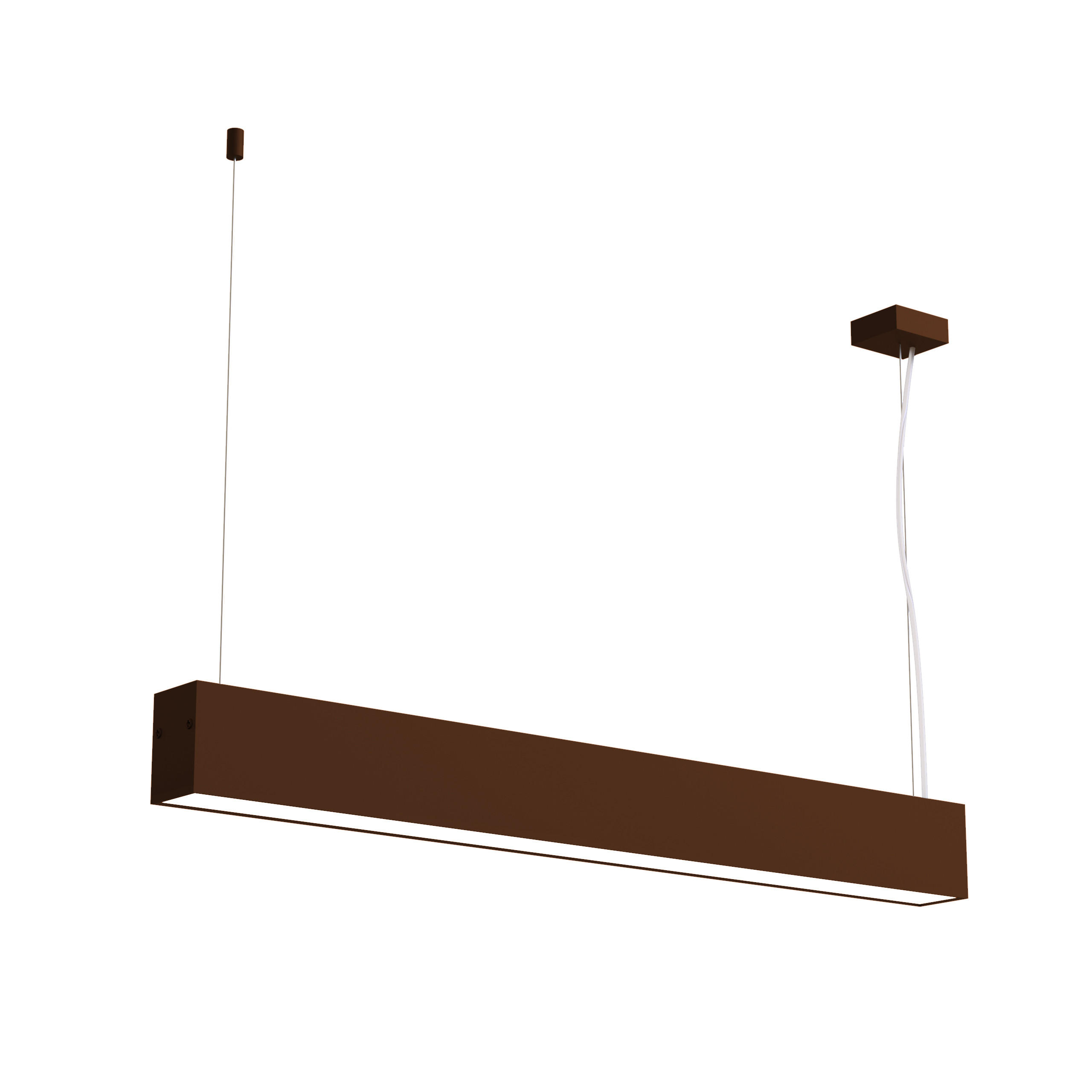 Lumicom Led-Hängeleuchte Dunkelbraun 60x6.3x4.5 cm