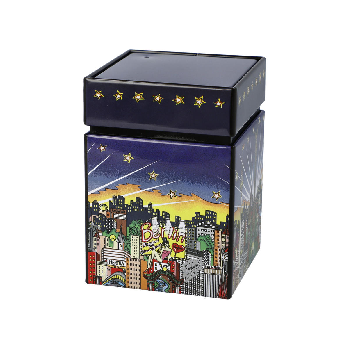 TEEDOSE Fazzino My Berlin Your Berlin, Metall, Bunt, 600 ml - Multicolor, Metall (7.5/11/7.5cm) - Goebel
