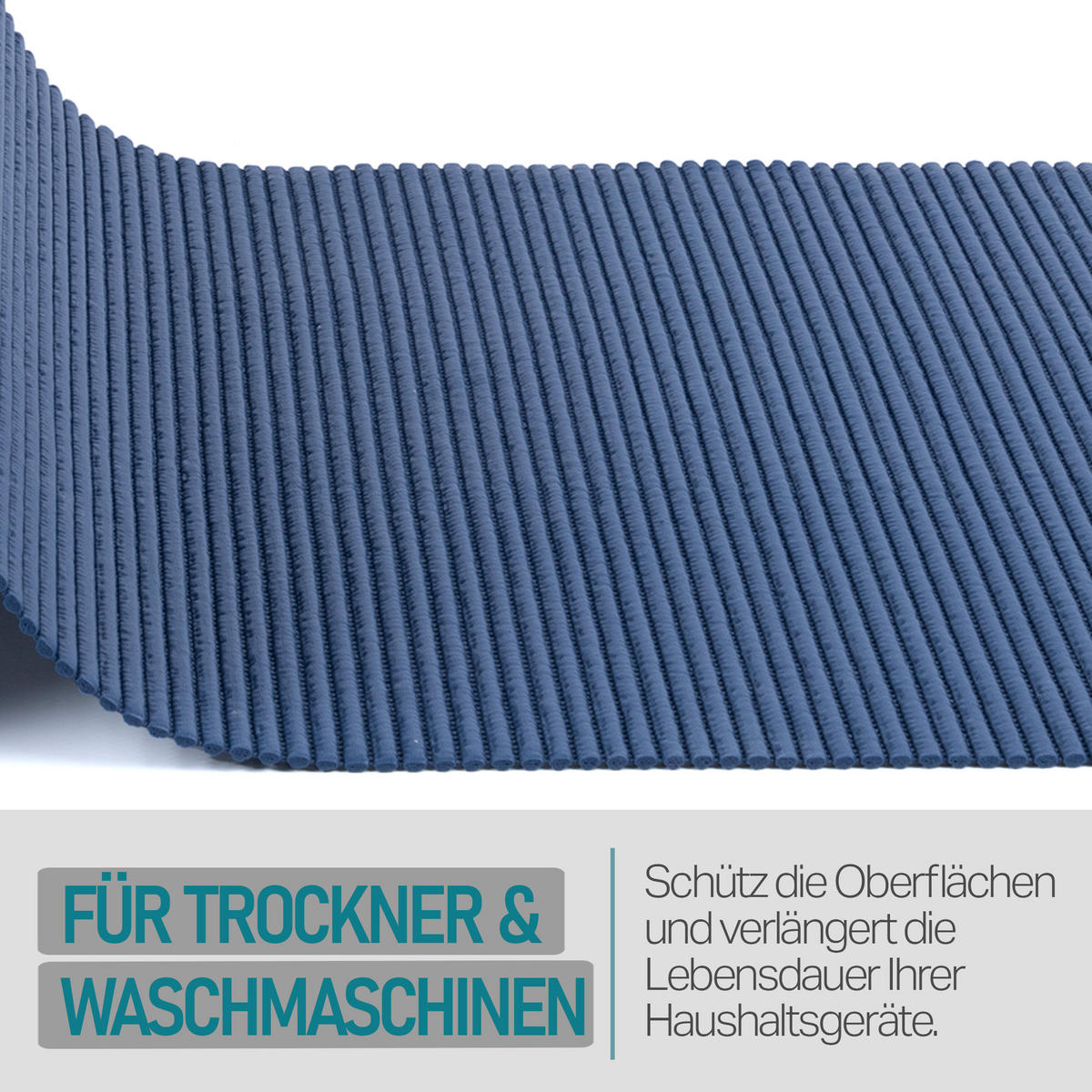 WASCHMASCHINENAUFLAGE 60x60 cm Blau - Blau, Kunststoff (60/60cm) - Bestlivings