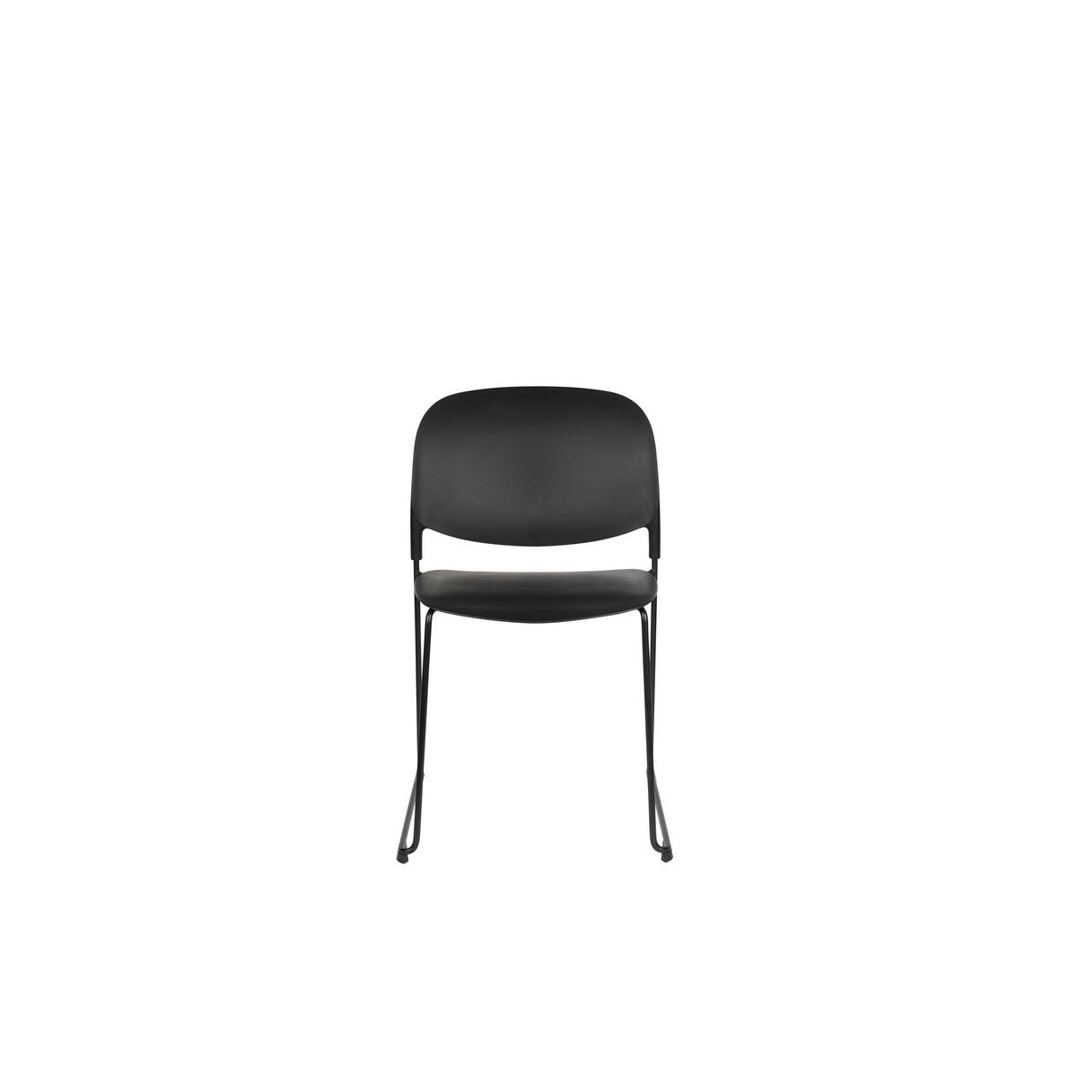 ESSZIMMERSTUHL Stacks Schwarz - 4 er Set - Schwarz, Kunststoff (48.5/80/52.5cm) - Housecraft Living