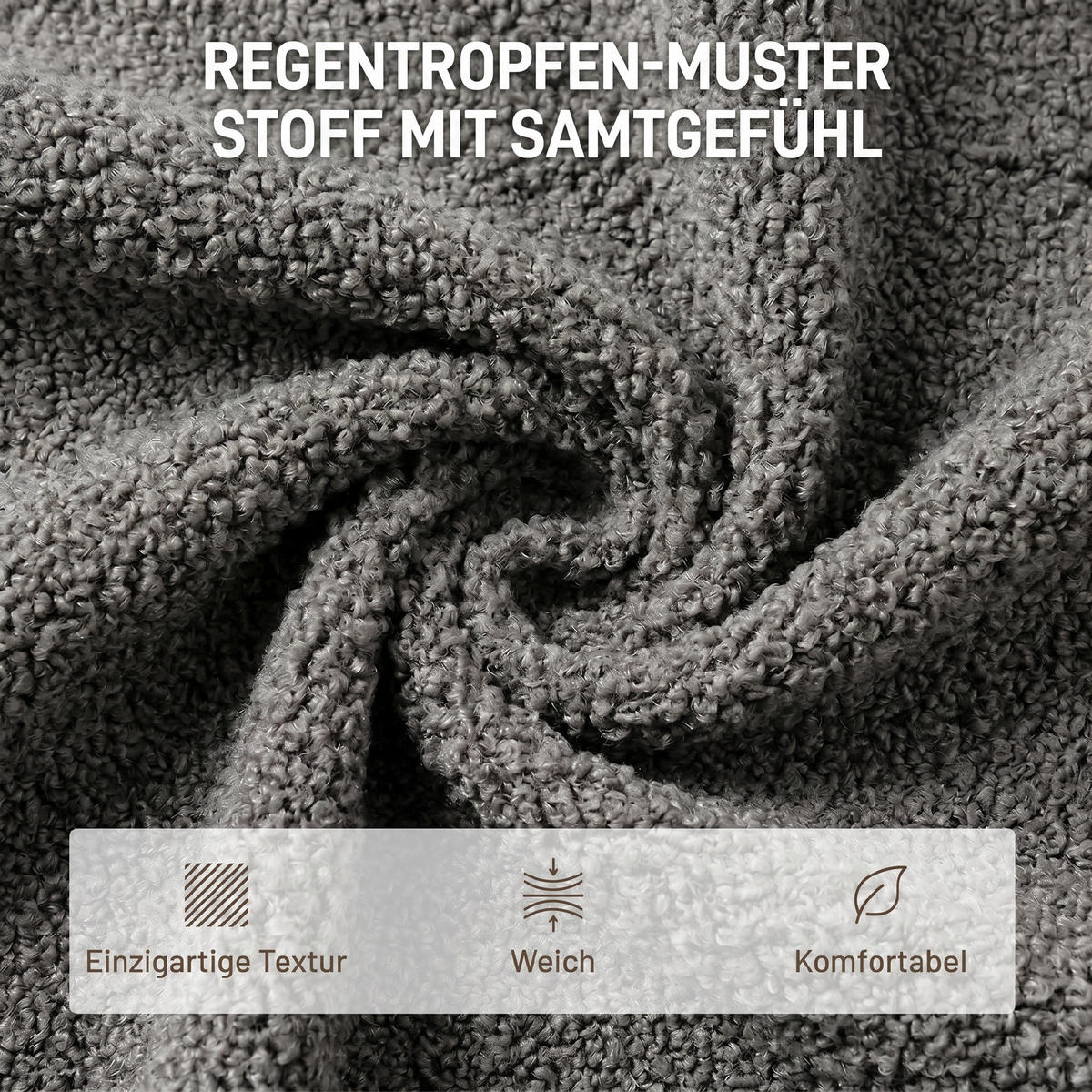 SESSEL Grau 71.0/70.0/108.0cm - Grau, Textil (70/108/71cm)