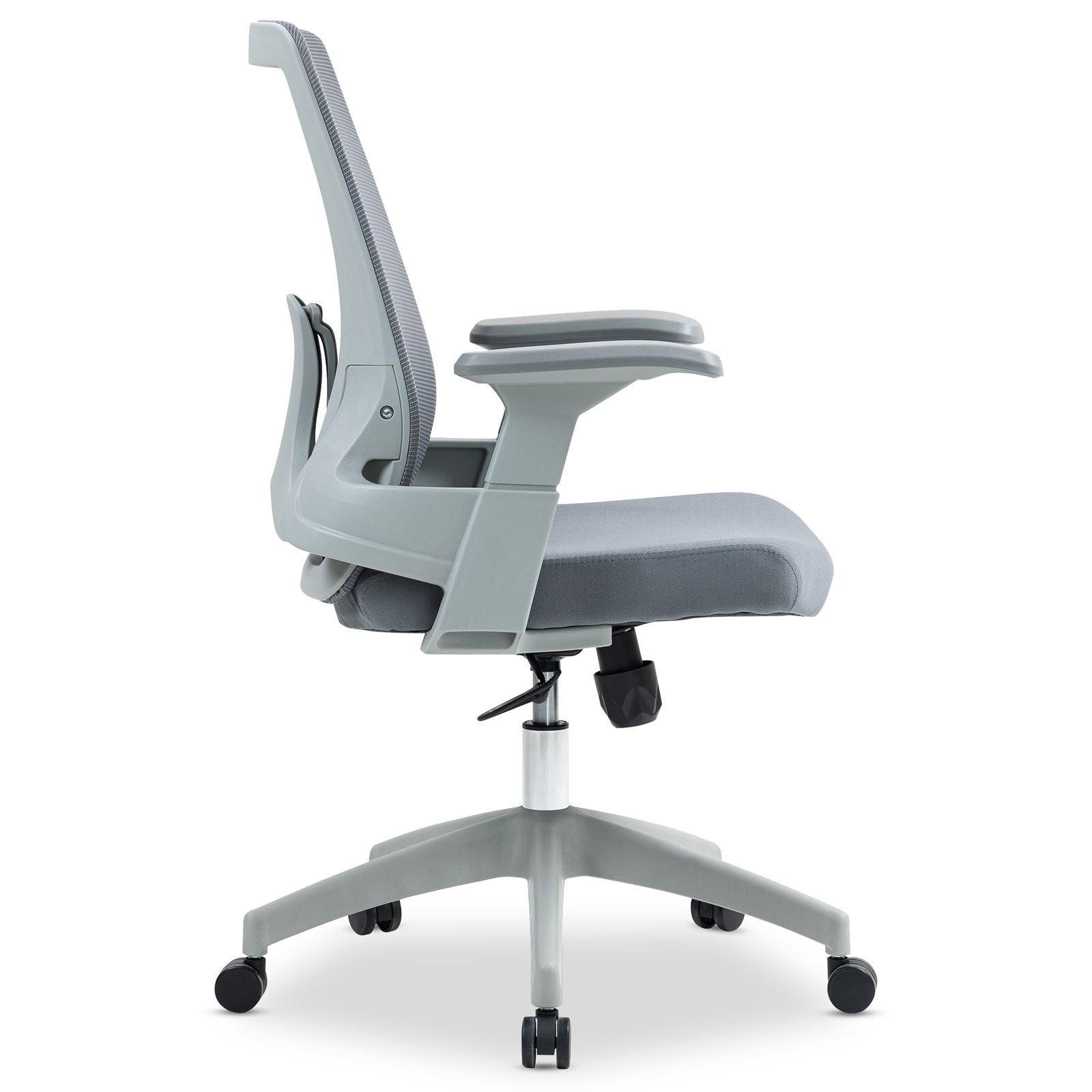 Thumbnail - Idimex Bürodrehstuhl, Grau, Kunststoff, Mode, 63x108x61 cm, Arbeitszimmer, Bürostühle, Drehstühle