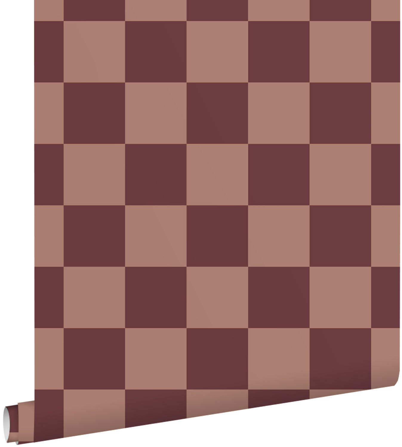 TAPETE Karomuster 50 x 900 cm - Lila, Papier (50/900cm) - ESTAhome