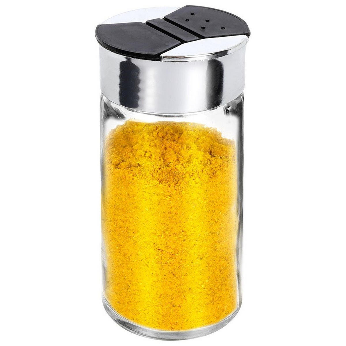 GEWÜRZDOSE Sieb 100 ml Silberfarben - Silberfarben, Glas (4/10/4cm) - Orion 
