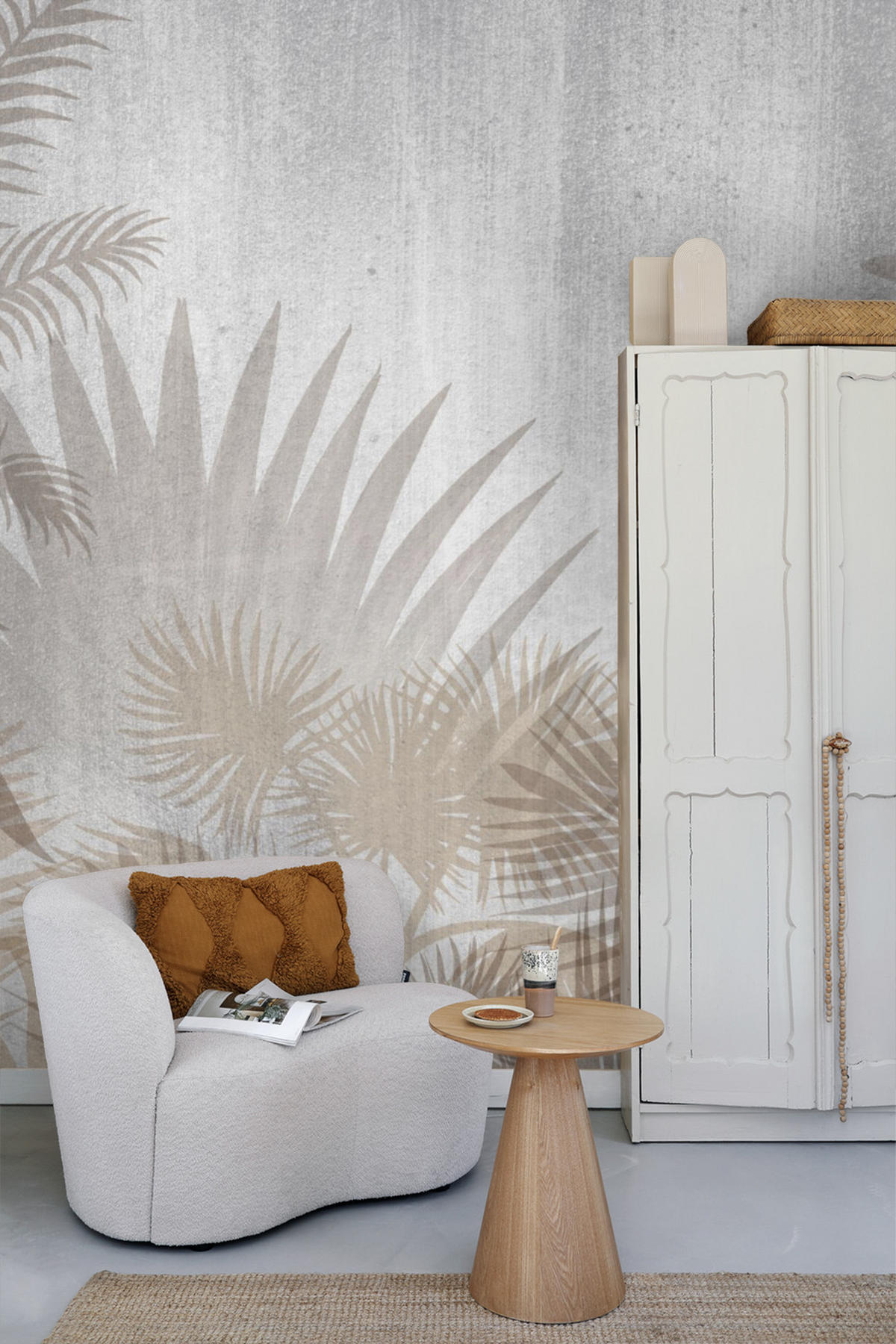 FOTOTAPETE tropische Pflanzen 375 x 270 cm - Beige, Papier (375/270cm) - Sanders & Sanders