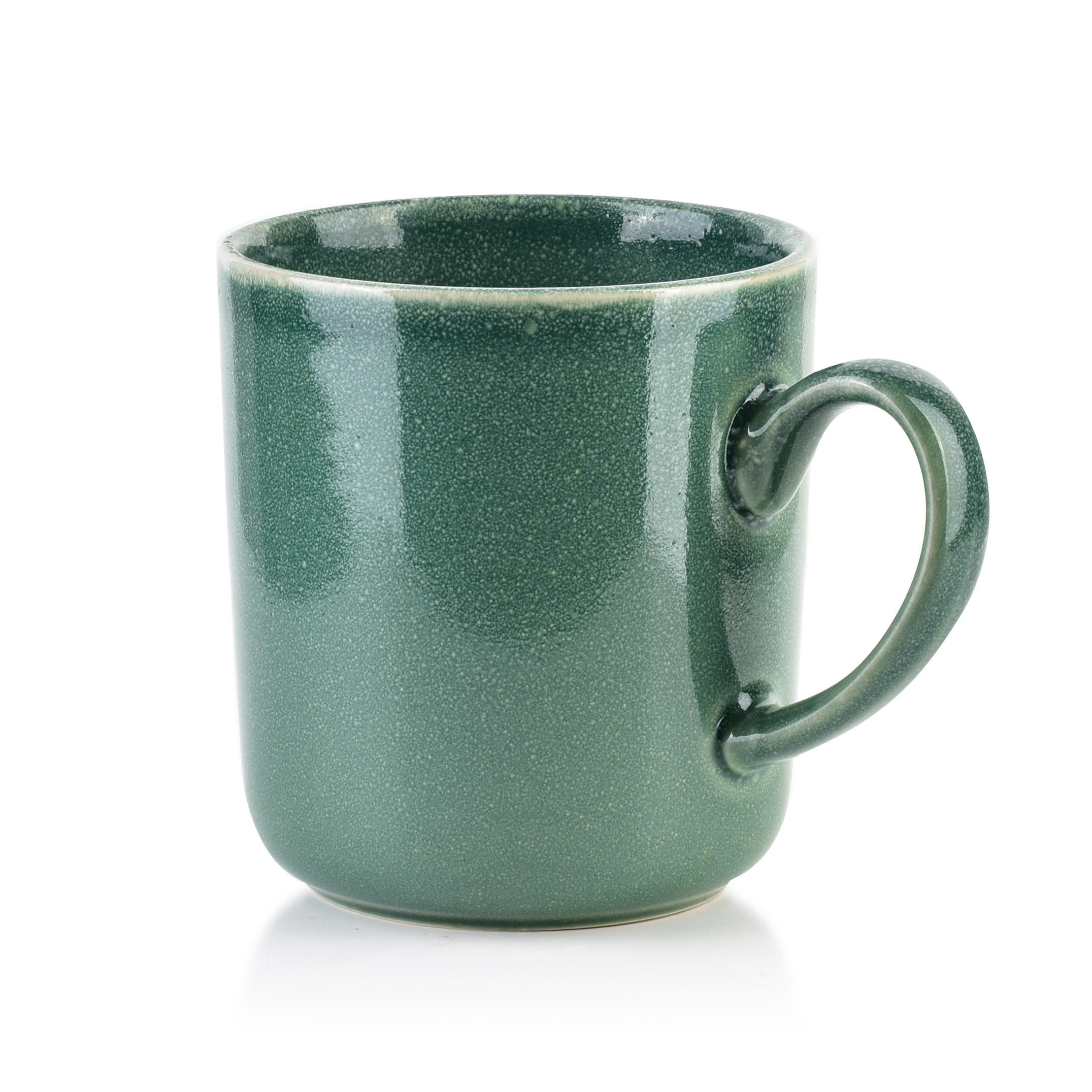 BECHER Basic Nature Grün 13/9.5/10 cm Keramik - Grün, Keramik (0.3L) - Mondex