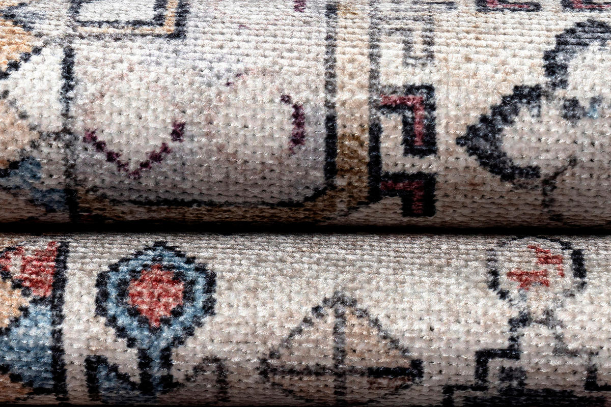 TEPPICH DUBAI beige vintage 90/150 cm - Beige, Textil (90/150cm) - Tapiso