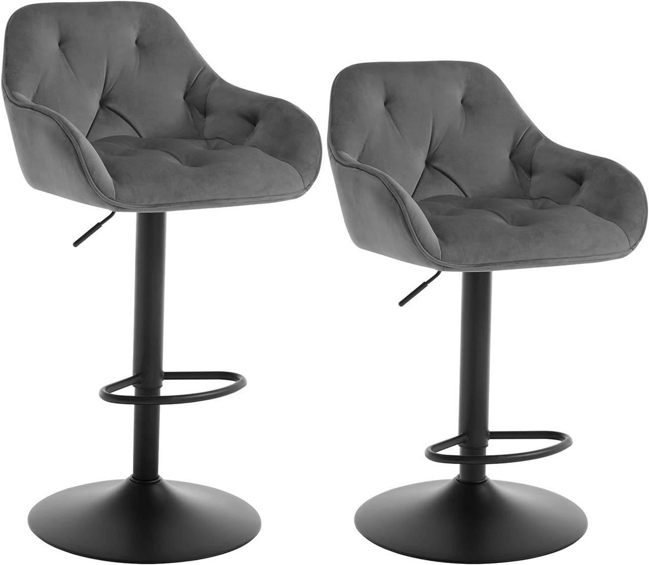 Woltu Barhocker Dunkelgrau 52x87x50 cm