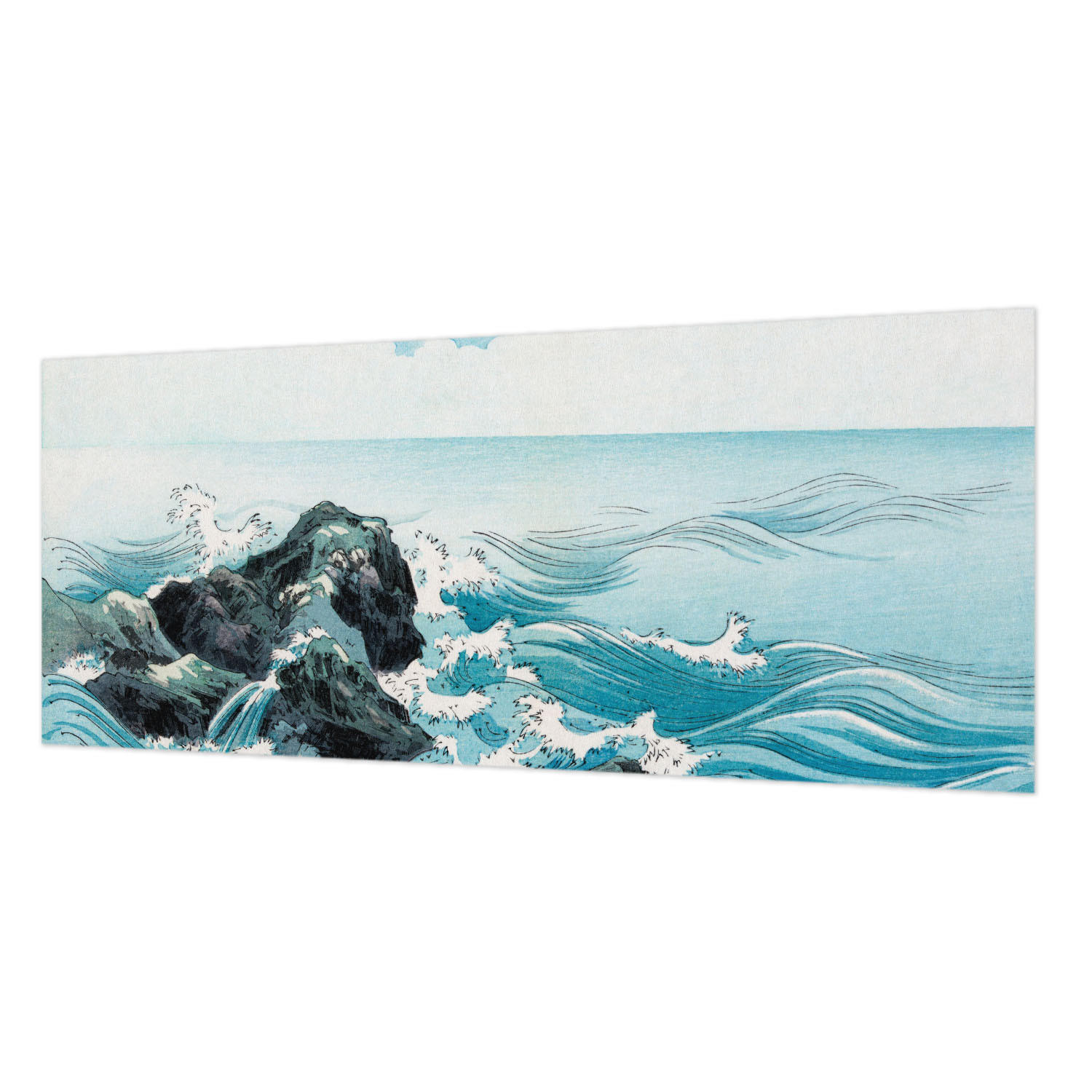 FOTOTAPETE 250x104 cm - Meeresszene - Blau, Textil (250/104cm) - Wallfluent