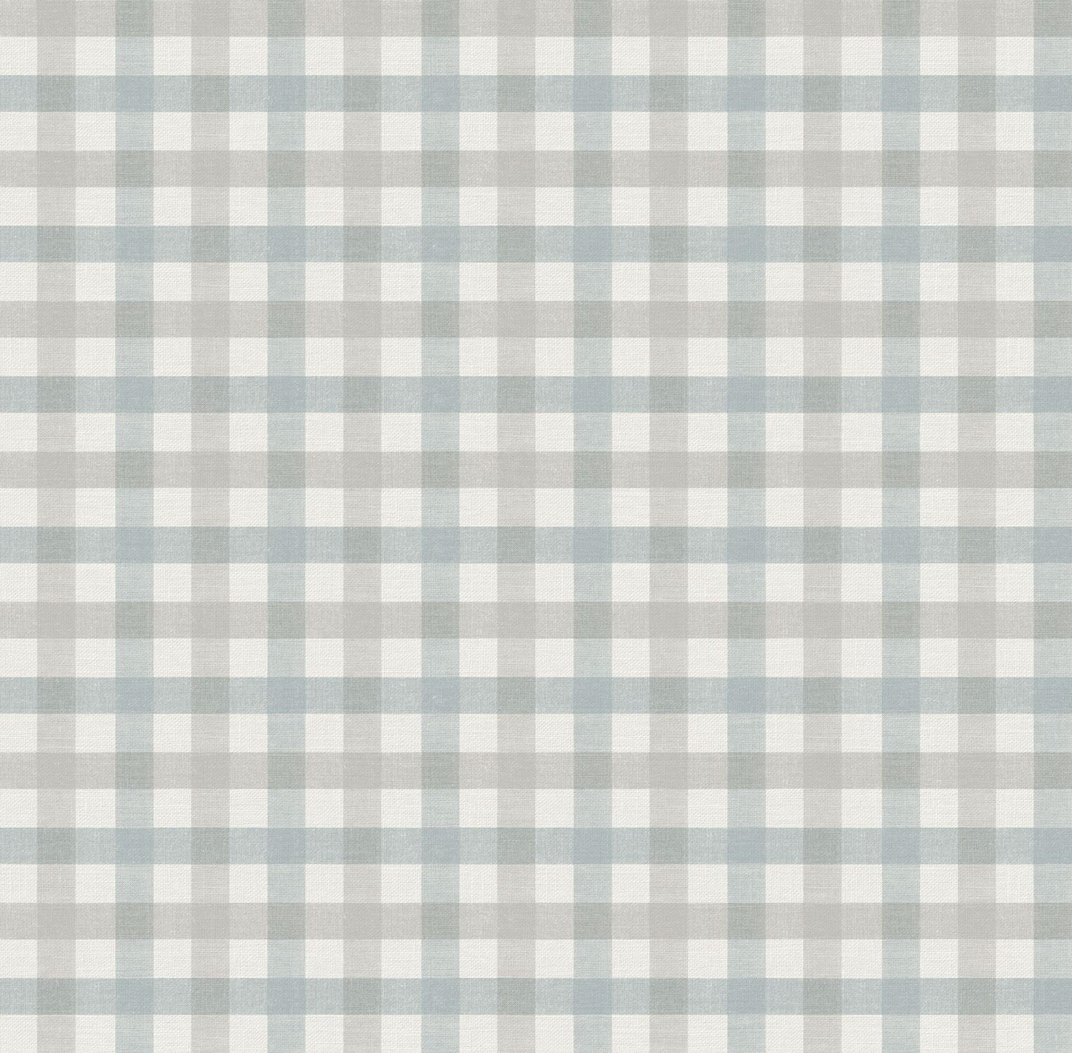 TAPETE Karomuster 53 cm x 10 m - Blau, Papier (53/1000cm) - Sanders & Sanders