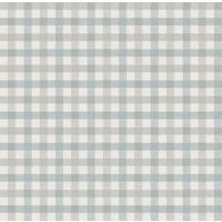 TAPETE Karomuster 53 cm x 10 m - Blau, Papier (53/1000cm) - Sanders & Sanders