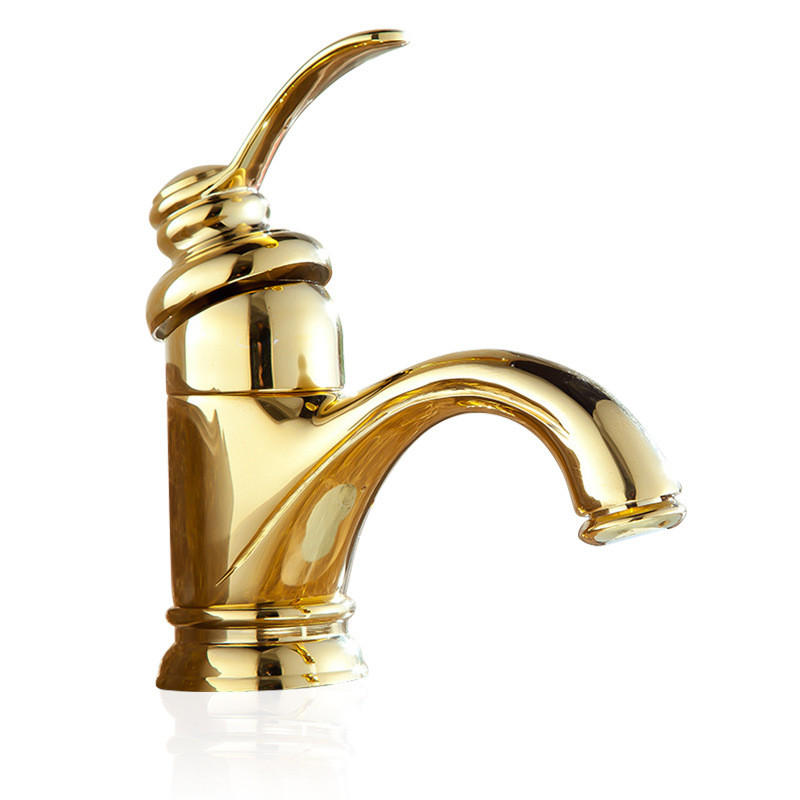 BADEZIMMERARMATUR, 13,5 x 10 cm, gold - Goldfarben, Metall (26/7/20cm) - Vallsero