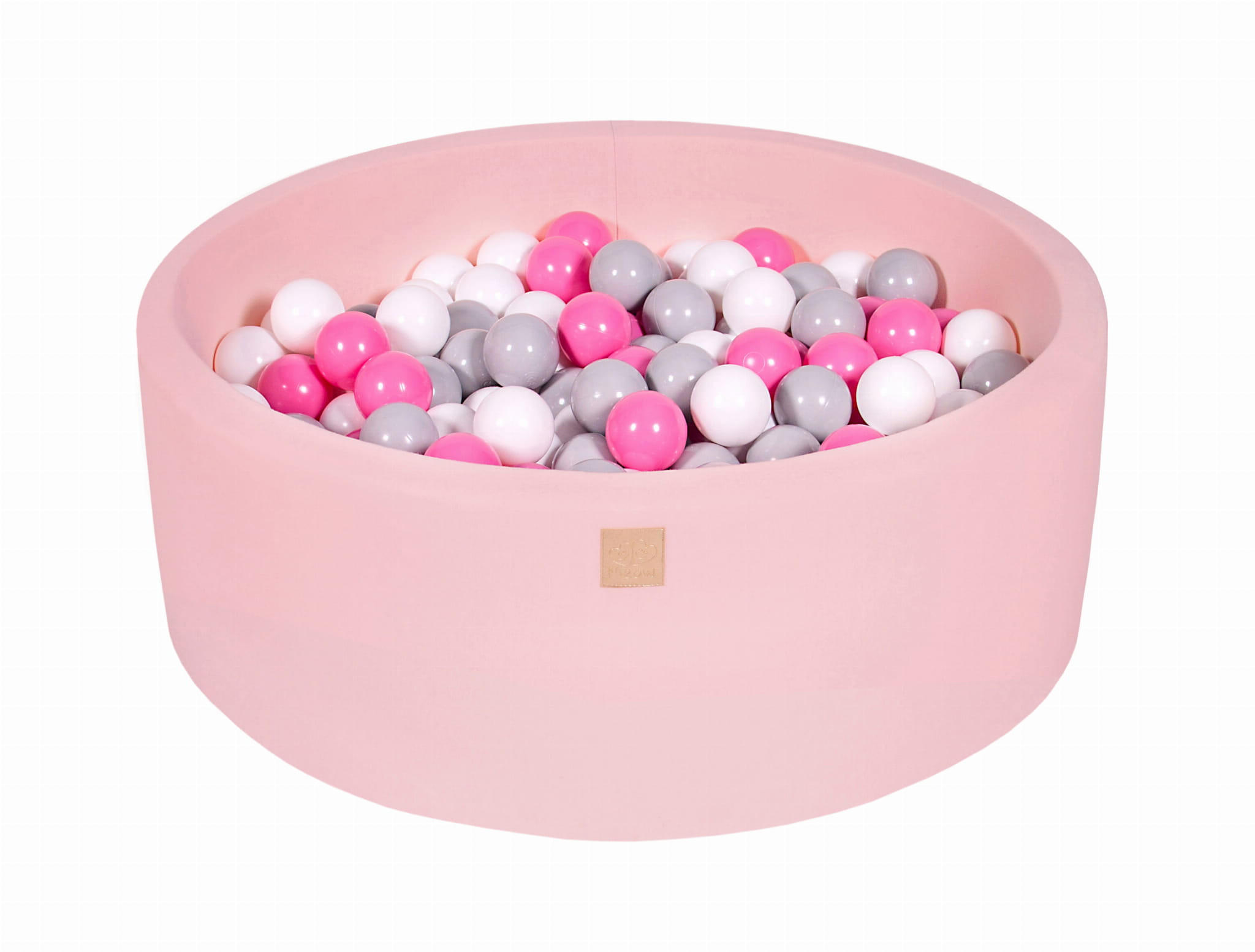 BÄLLEBAD für Kinder, Cotton, Hellrosa - Hellrosa/Rosa, Textil (90/90/30cm) - MeowBaby