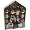WEIHNACHTSKUGELN Set 32 Stück - Creme, Kunststoff (24/32/6cm) - Home Styling Collection