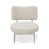 SESSEL Bouclé-Stoff 60cm - Creme, Textil (60/70/71cm) - Sia Home