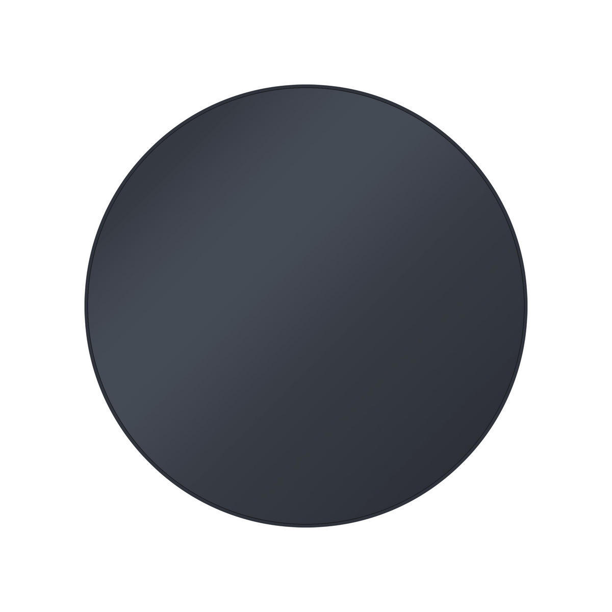 BEISTELLTISCH Ø43x45 cm rund in Schwarz mit Metallgestell und Glasplatte - Schwarz, Metall (45/43/45cm) - WOMO-DESIGN