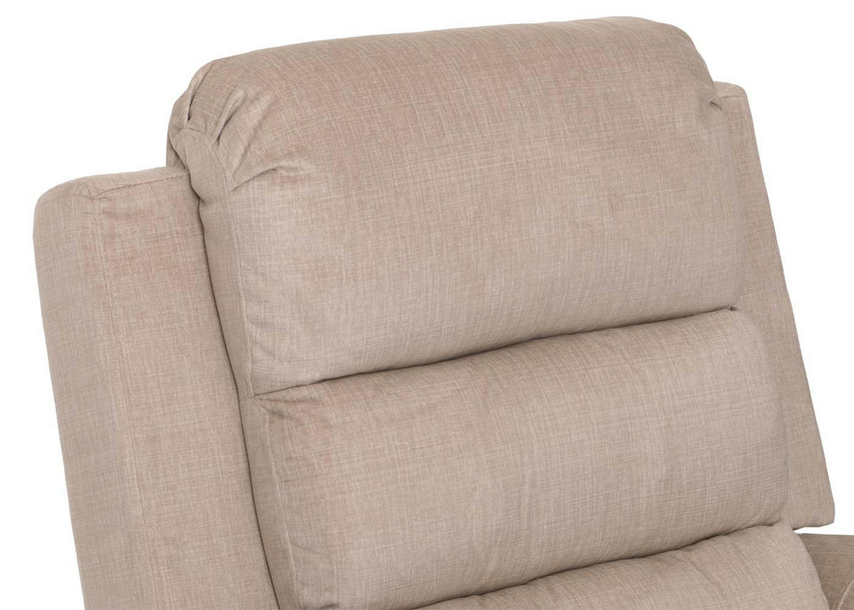 MASSAGESESSEL HxBxT 138x86x168cm Sitzhöhe 49cm Stoff 220g/m² Chenille Creme - Creme, Textil (86/138/168cm) - BERLINLODGE