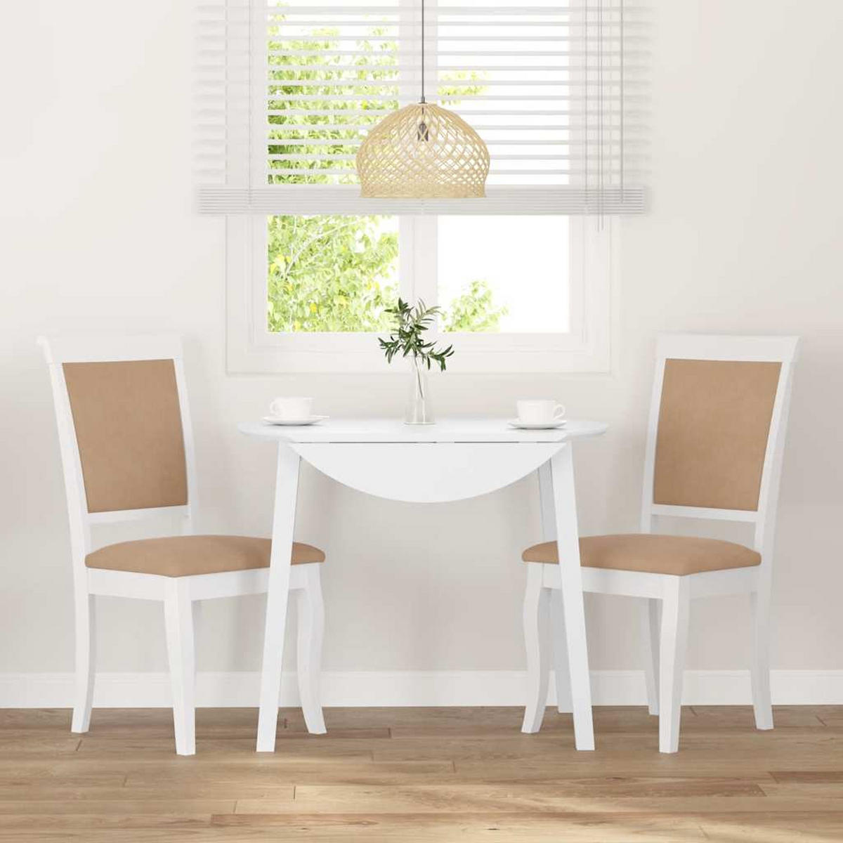 STUHL-SET 2 Stk Vogthain 50/95.5/55 cm - Weiß, Holz (50/95.5/55cm) - ZMH