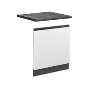 PŘEDNÍ PANEL R-Line Bílá - bílá/antracitová, kompozitní dřevo (60/57.2/1.6cm) - Vicco