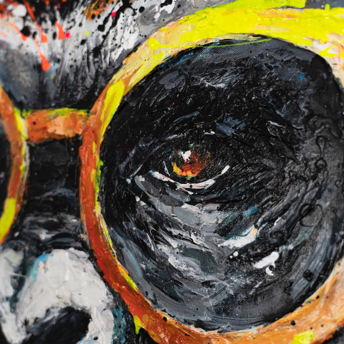 GEMÄLDE Gangster Schattenfugenrahmen Schwarz 140x100 cm - Schwarz, Holz (140/100cm) - YS-art gallery
