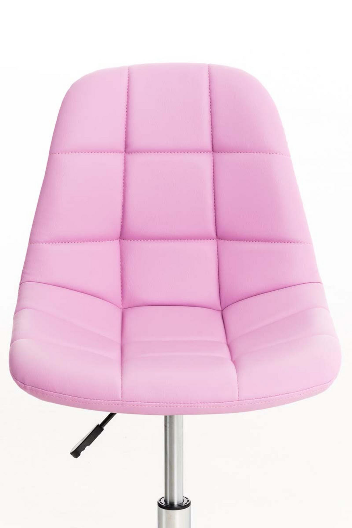 BÜROSTUHL Emily, Kunstleder Pink - Rosa, Textil/Metall (55/91/55cm) - TPFLiving