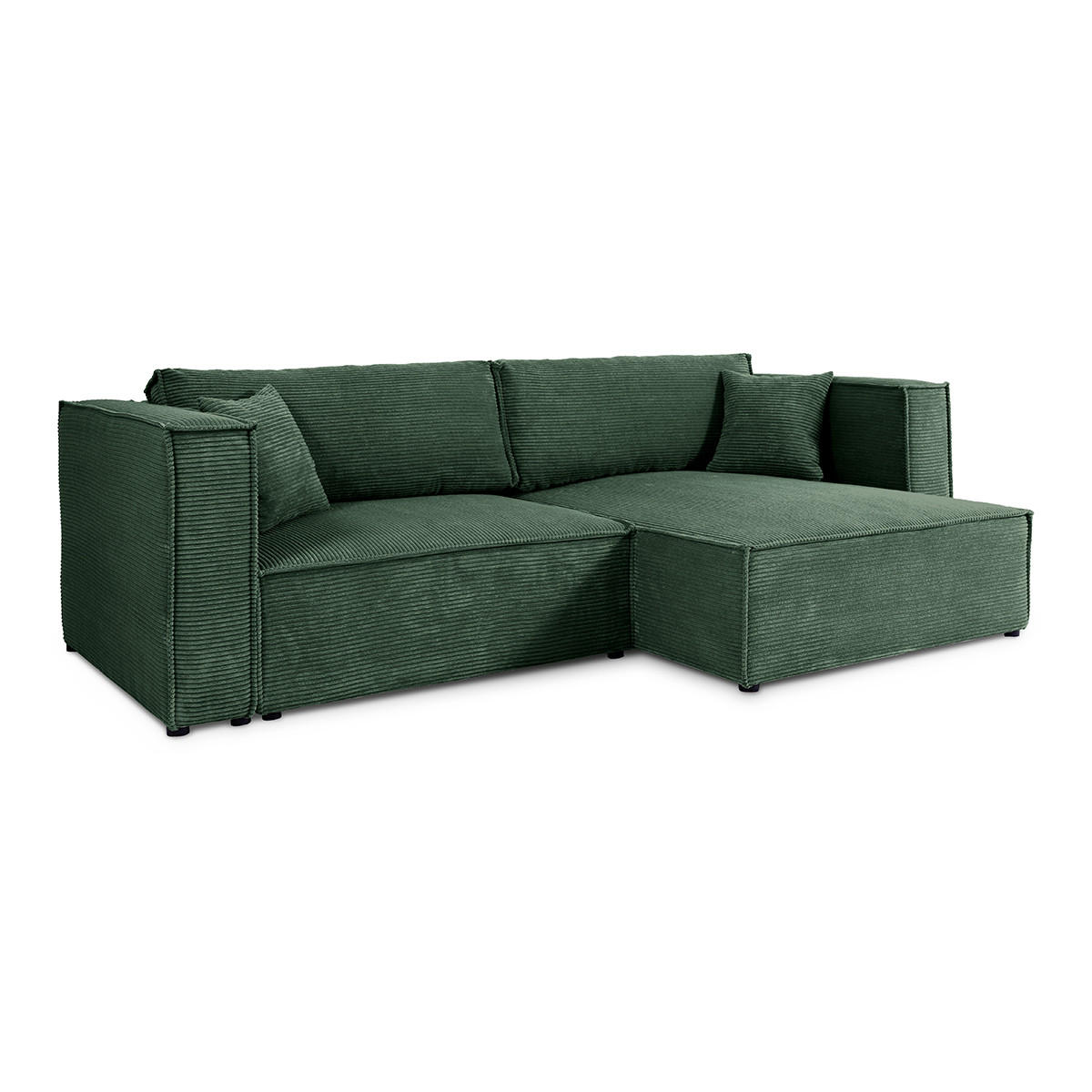 SOFA Jimmy 3 Sitzplätze Tannengrün - Grün, Holz (245/77/148cm) - Petits-meubles