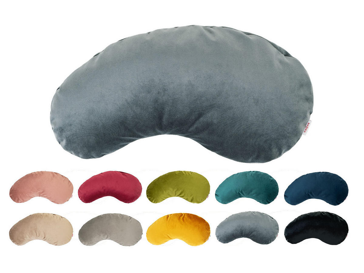 KISSEN-BOHNE Samt&Sonders stein-grau 45/25 cm - Grau, Textil (25/45cm) - beties Heimtextil