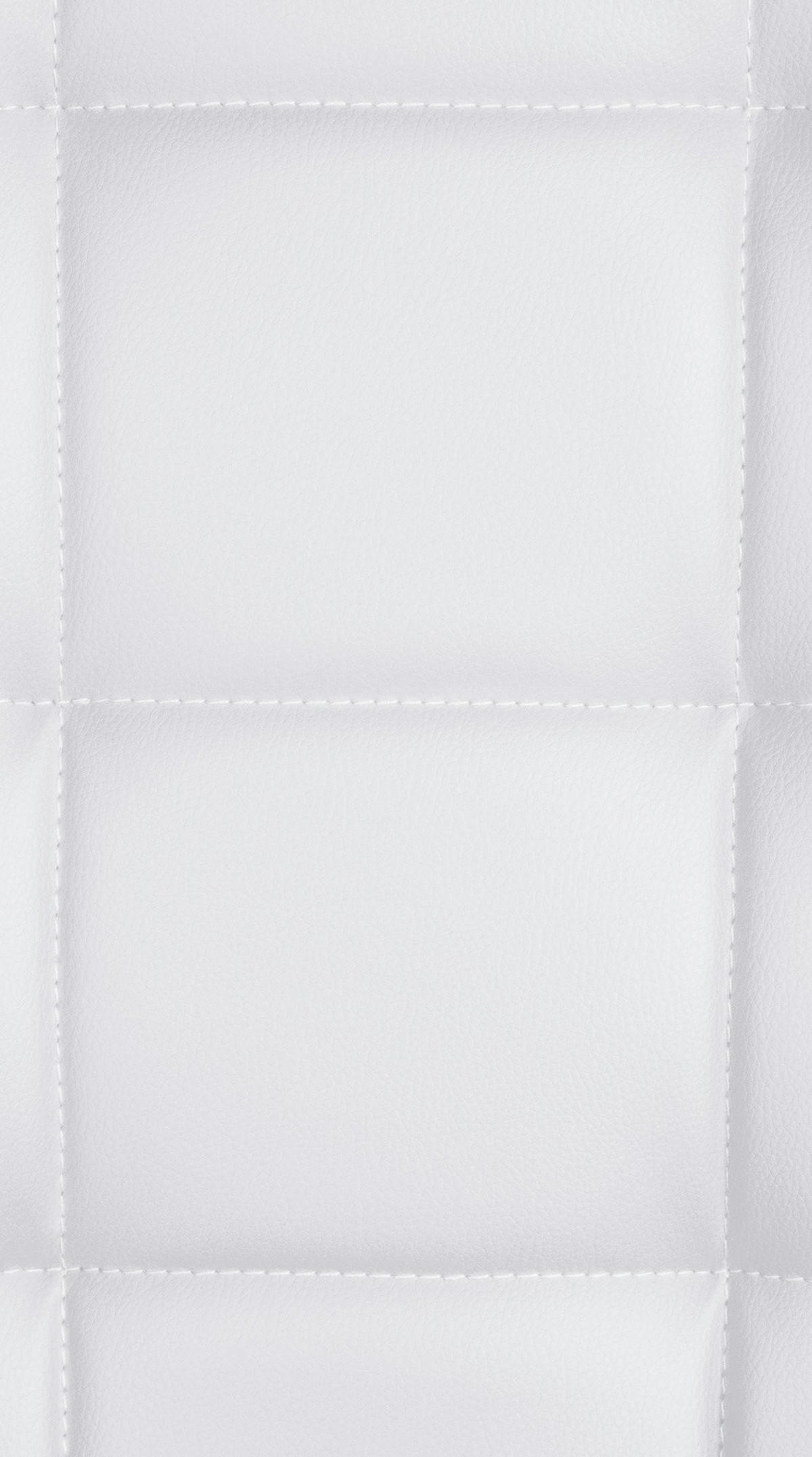 BARHOCKER Lederlook weiß - Walnussfarben/Schwarz, Textil/Metall (45/112/54cm) - CLP