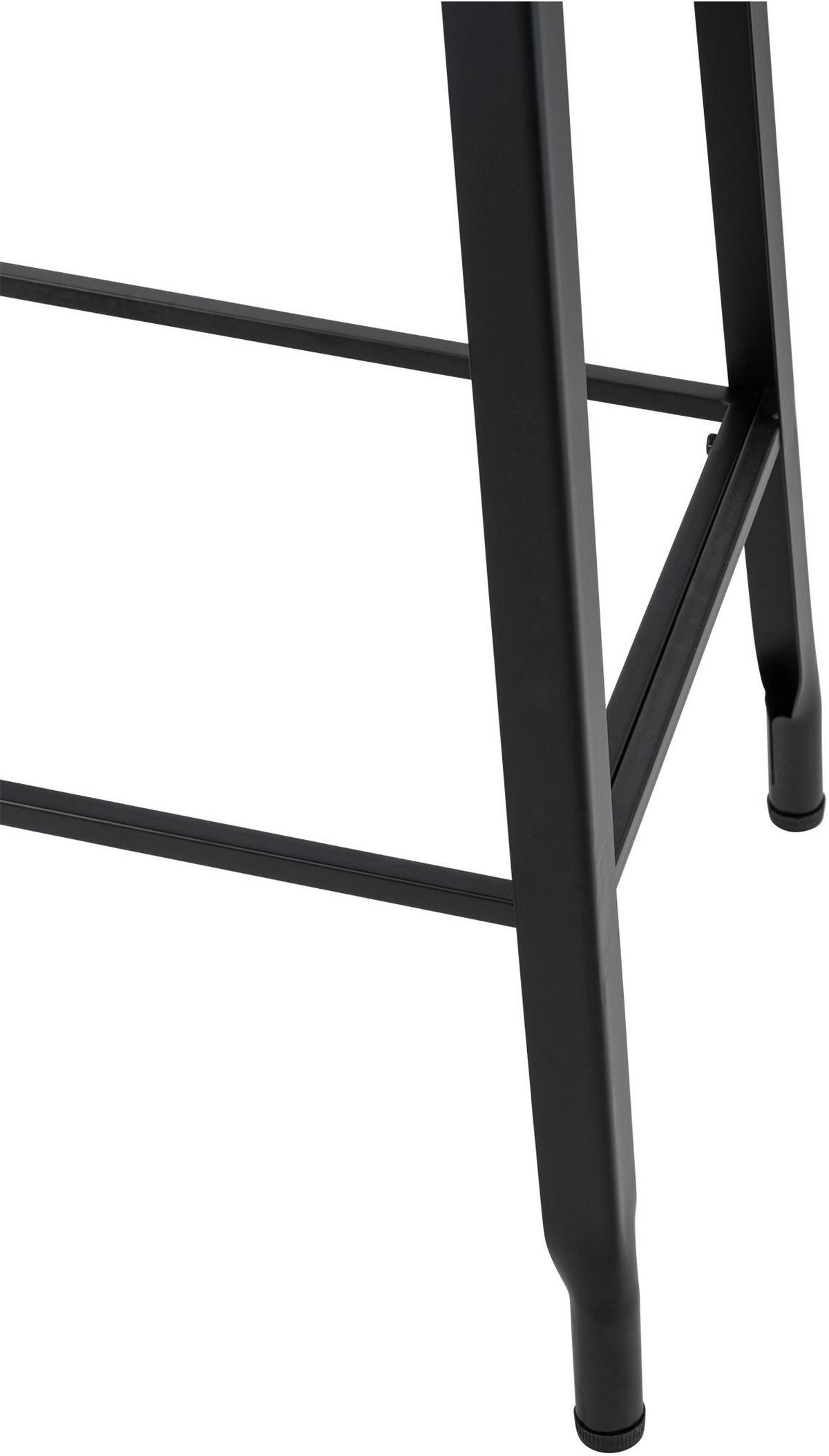 BARHOCKER Metall Schwarz - Schwarz, Metall (51/74/43cm) - CLP