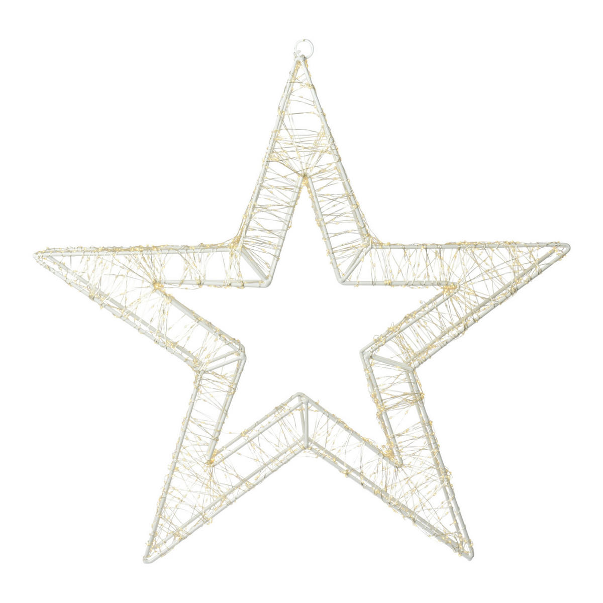 LED-DEKORATION Stern aus Draht 50 cm - Goldfarben, Metall (8/38/38cm) - Home Styling Collection
