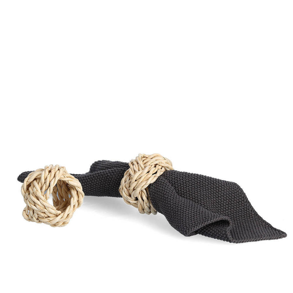 SERVIETTENRINGE Geflochtene Weide Ø 5 cm - Braun, Naturmaterialien (5/5cm)
