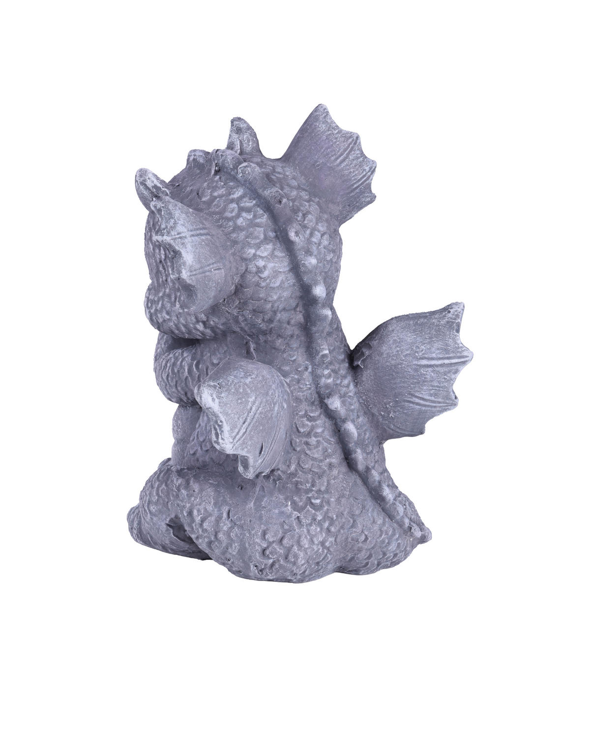 GARTENFIGUR Otto Keramik Grau-Schwarz 37x28x27cm - Grau, Keramik (28/37/27cm) - DELUKE