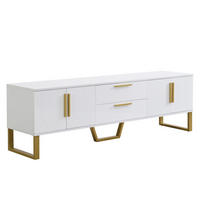 LOWBOARD Weiß 170/40/53.5 cm - Weiß, Holzwerkstoff (40/53.5/170cm) - Urban Meuble