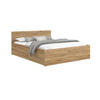 DOPPELBETT Sydney LUX 140x200 cm, Eichenfarbe - Braun, Textil (140/200cm) - Fedve